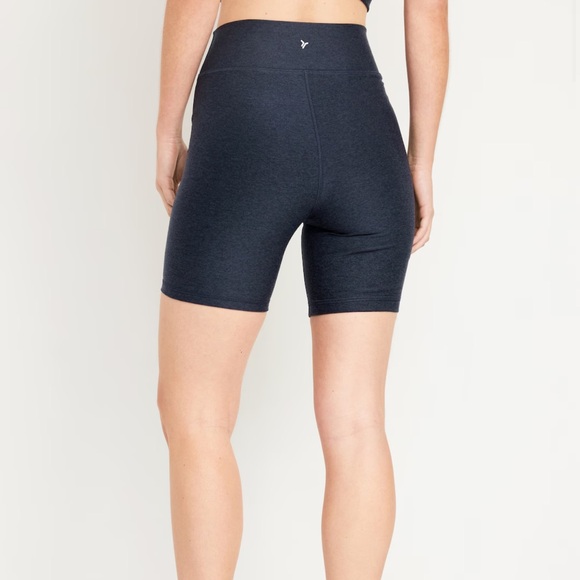 NWT OLD NAVY Extra High-Waisted Cloud+ Biker Shorts -- 6-inch inseaDusk Navy - Picture 2 of 10